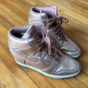 Nike women’s dunk skyhi cut out platform sneakers